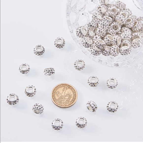 NBEADS 90Pcs Crystal Color Rhinestone Beads - Picture 3 of 7